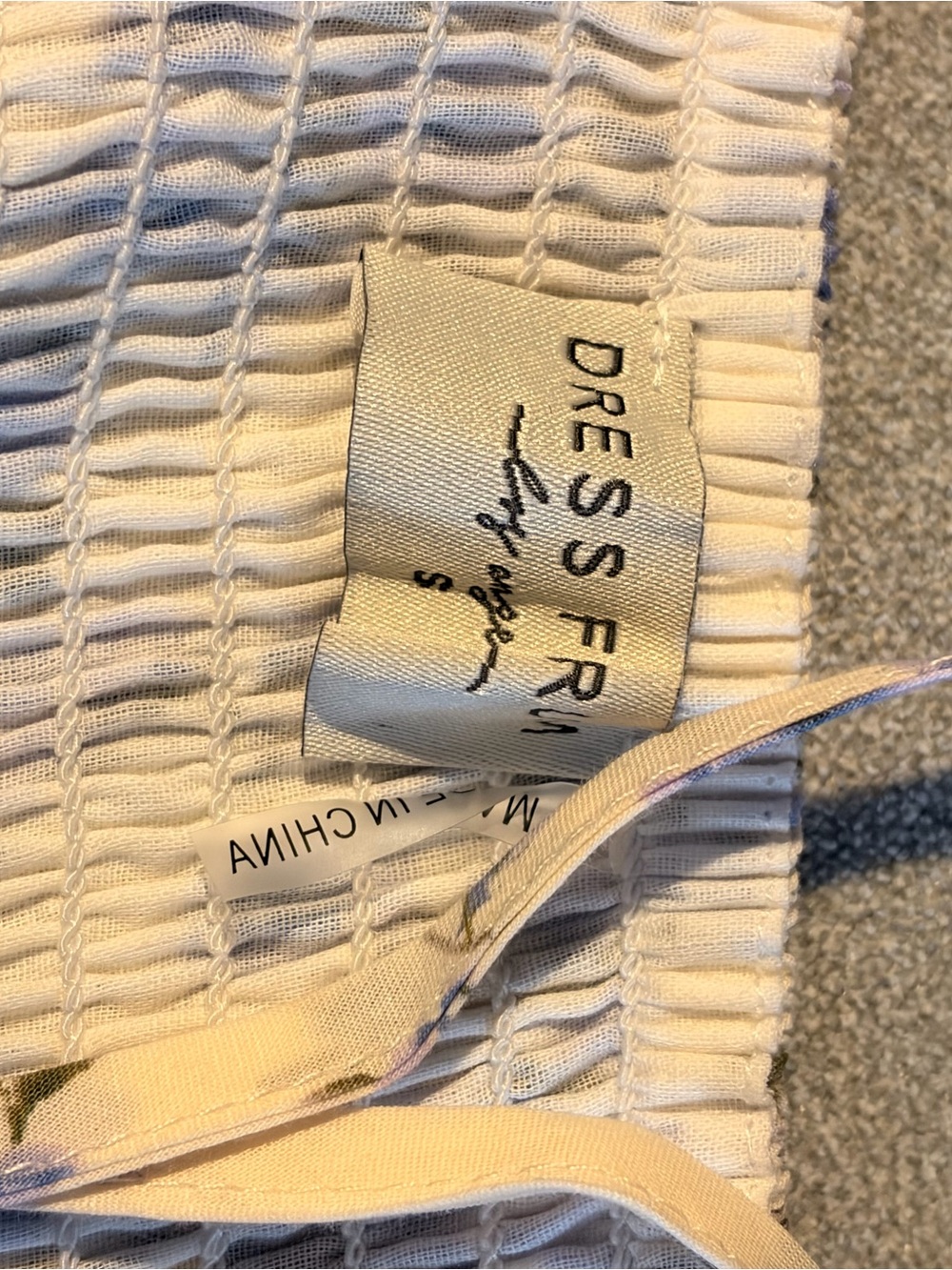 Dress Forum Floral Spaghetti-Strap Maxi Dress in Cream and Blue - Picture 5 of 7